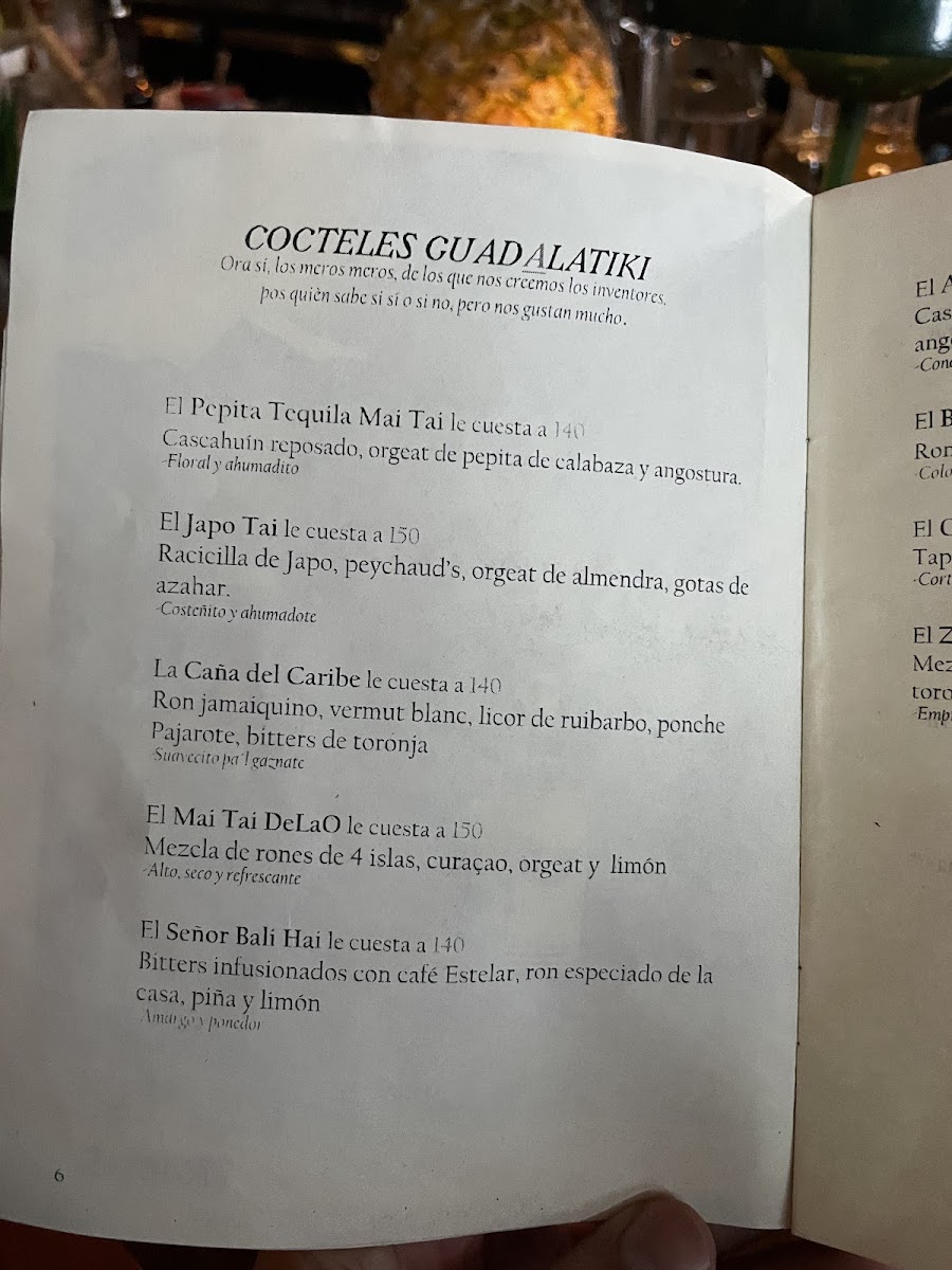 De La O Cantina Menu - Image 1